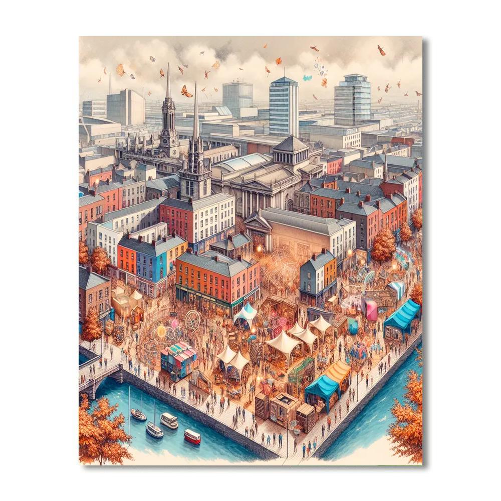 Dublin Fringe Festival - Dublin Painting Number Kit