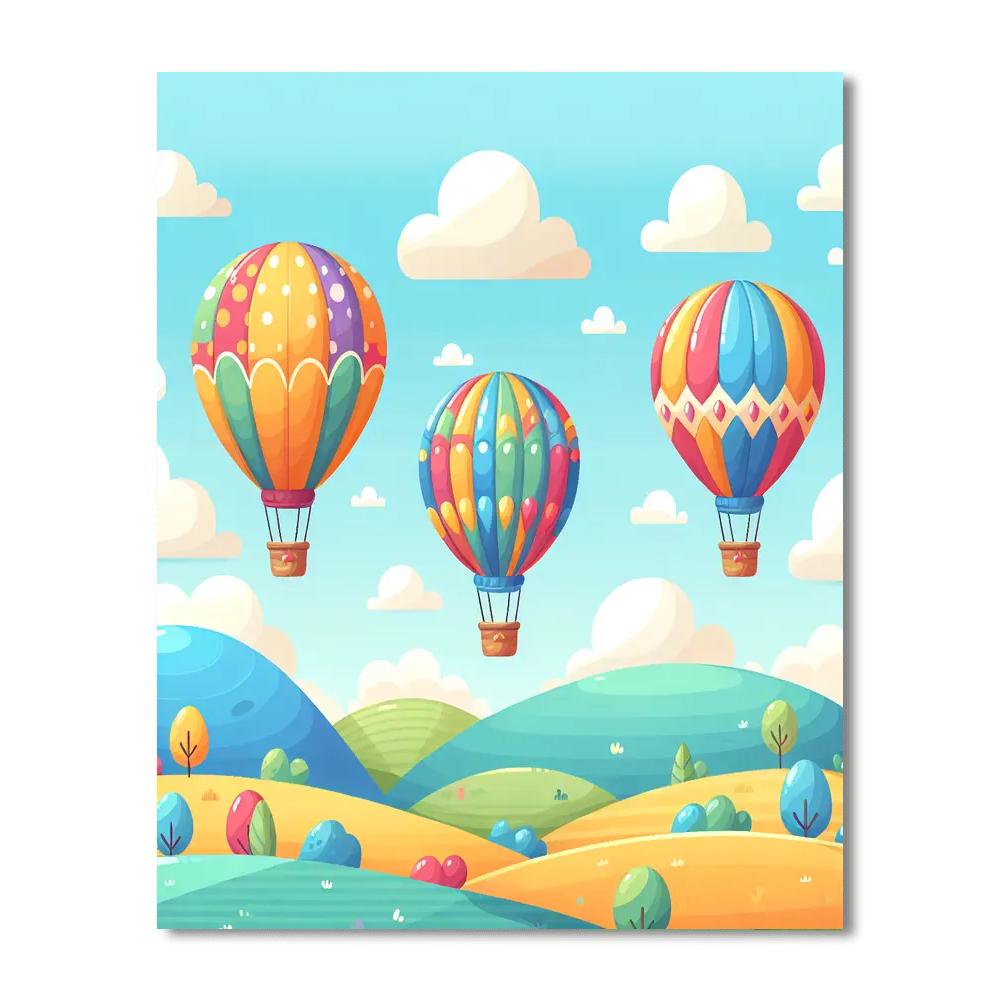Dreamy Balloon Ride Paint By Numbers Kits