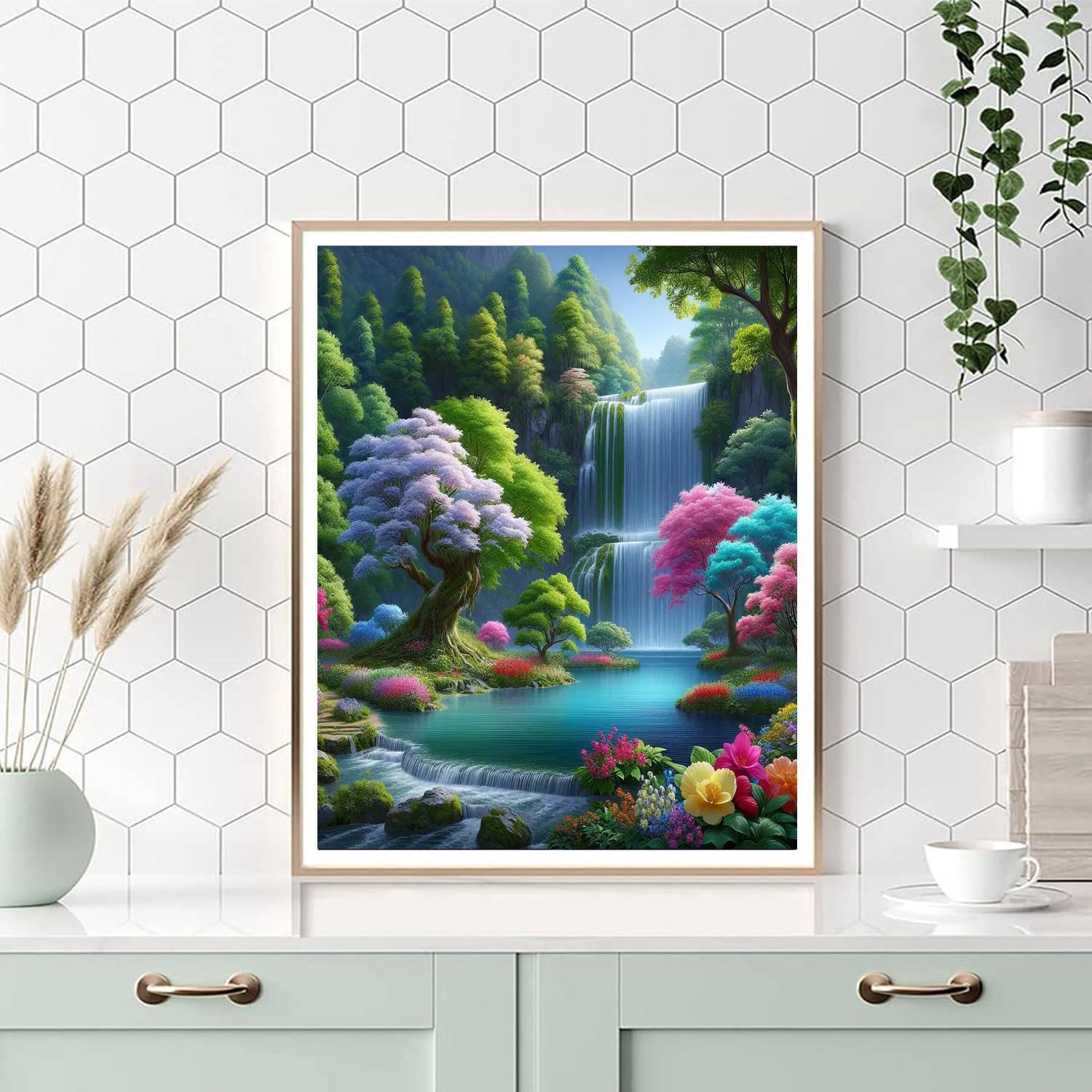 Whimsical Waterfalls Painting By Numbers Kit