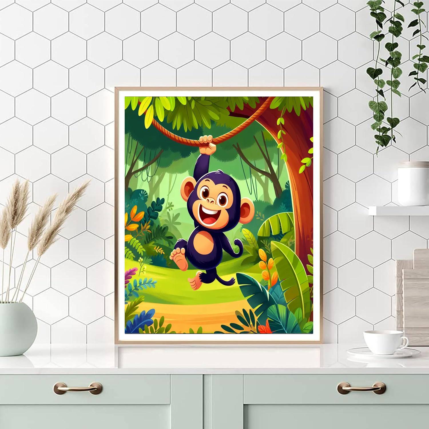 Cheeky Chimpanzee's Jungle Jive Paint By Numbers