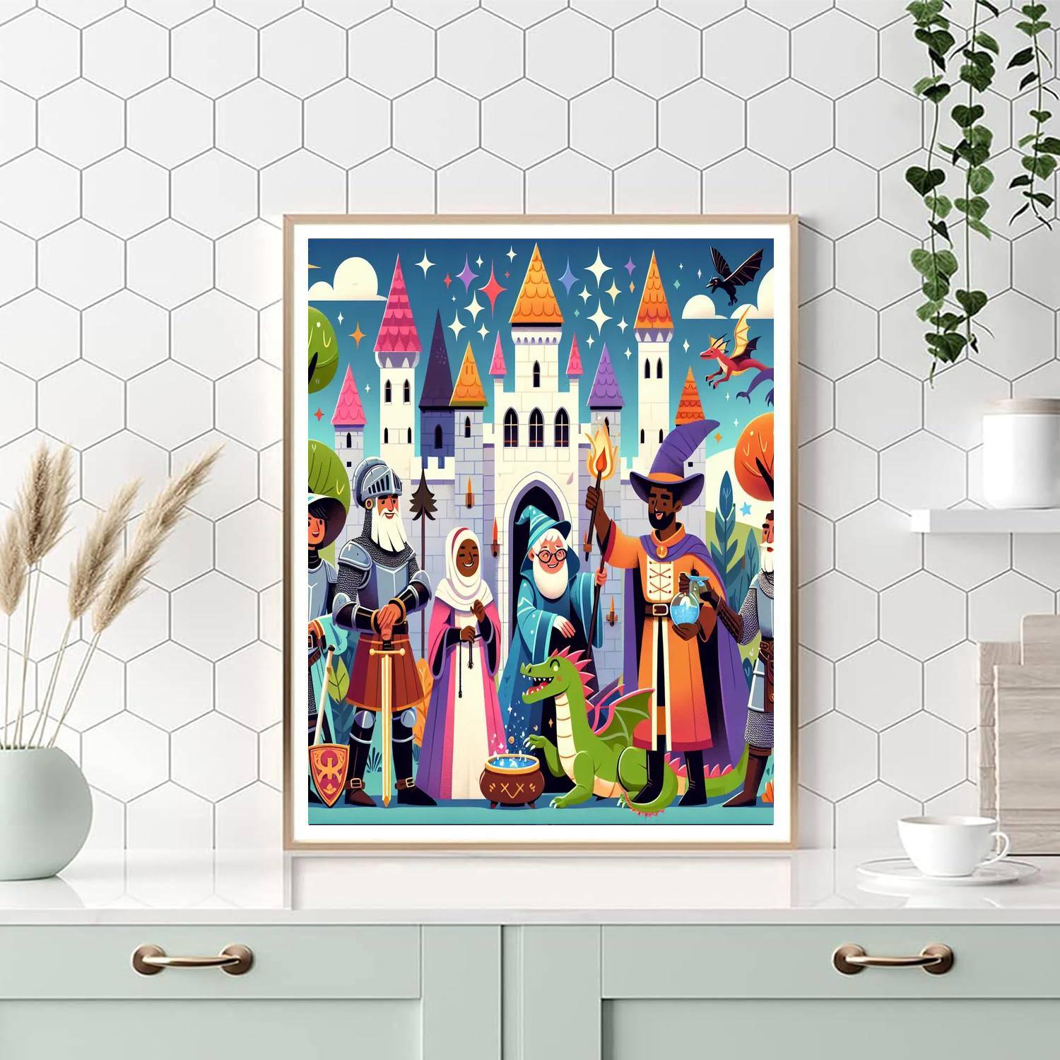 Adventurous Castle Quest Paint By Number