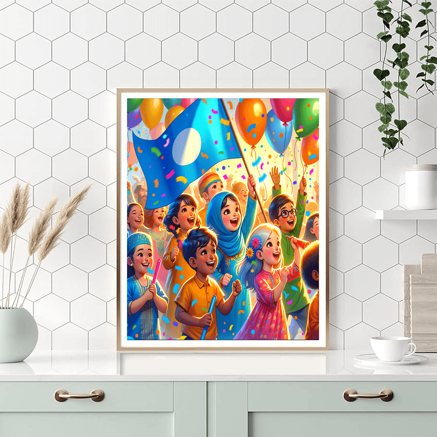 Joyful Rainbow Parade Paint By Number