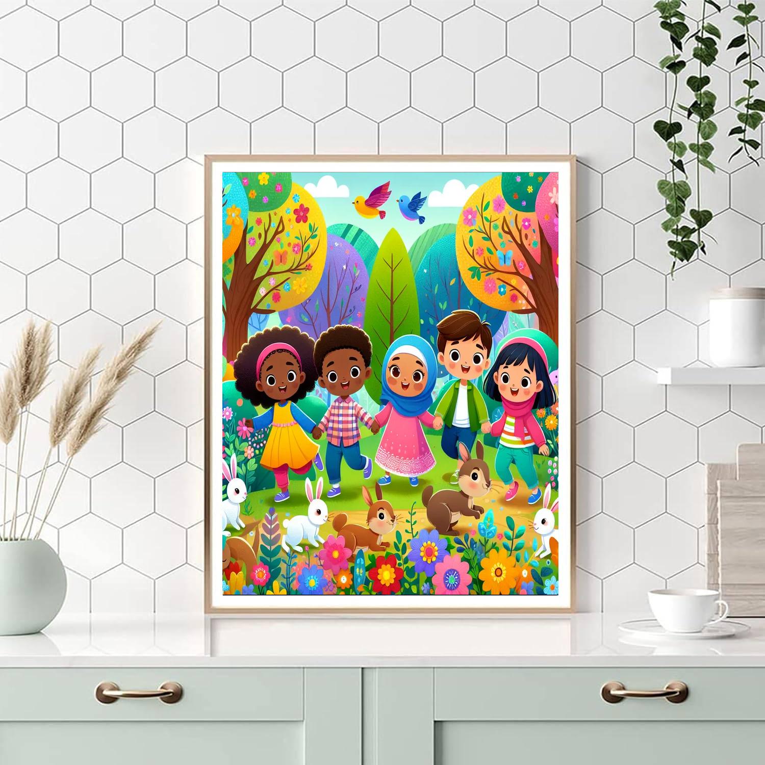 Explorers In The Enchanted Forest DIY Paint By Numbers