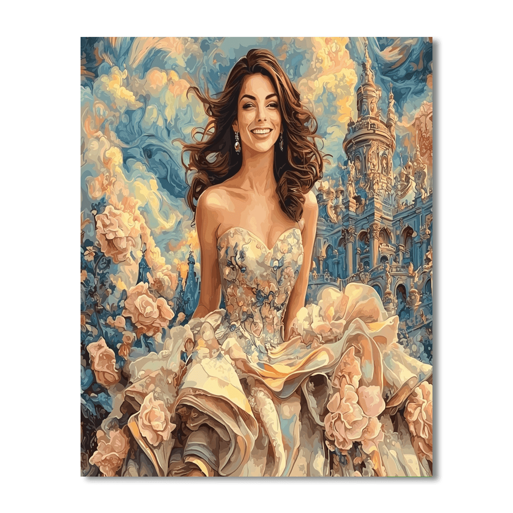 Anne Hathaway: The Enchanting Essence Of Mia Thermopolis Numbered Painting Kits