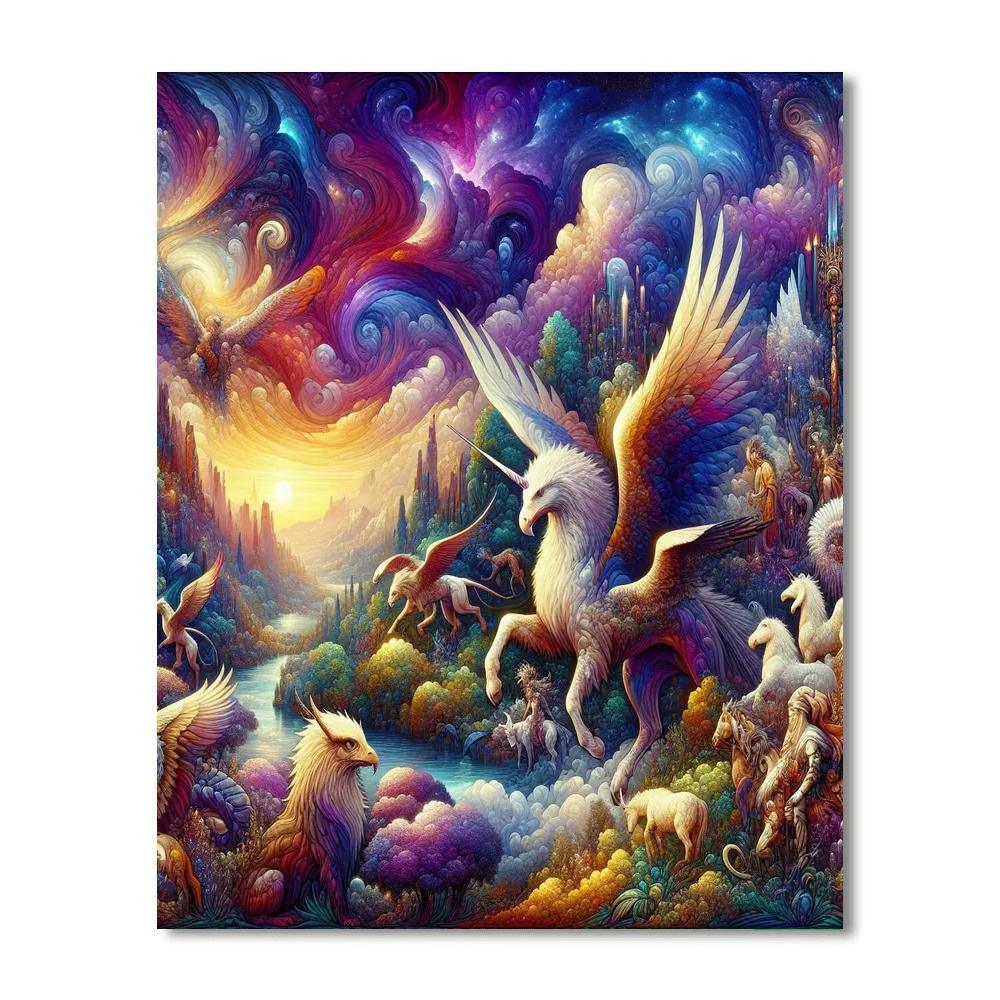 Intriguing Mythical Beasts Paint By Number