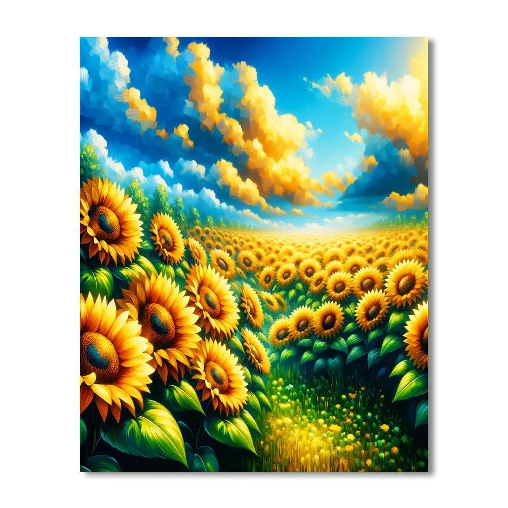 Delightful Summer Sunshine Numbered Painting Kits