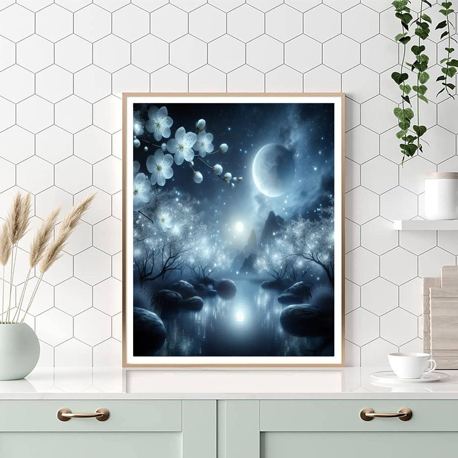 Lunar Blossom Fantasy Paint By Color
