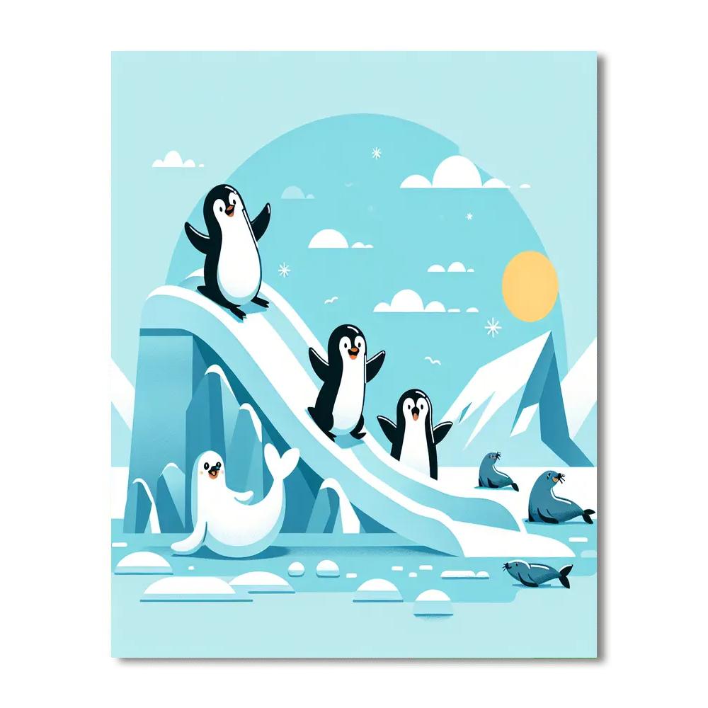 Polar Playground Painting Number Kit