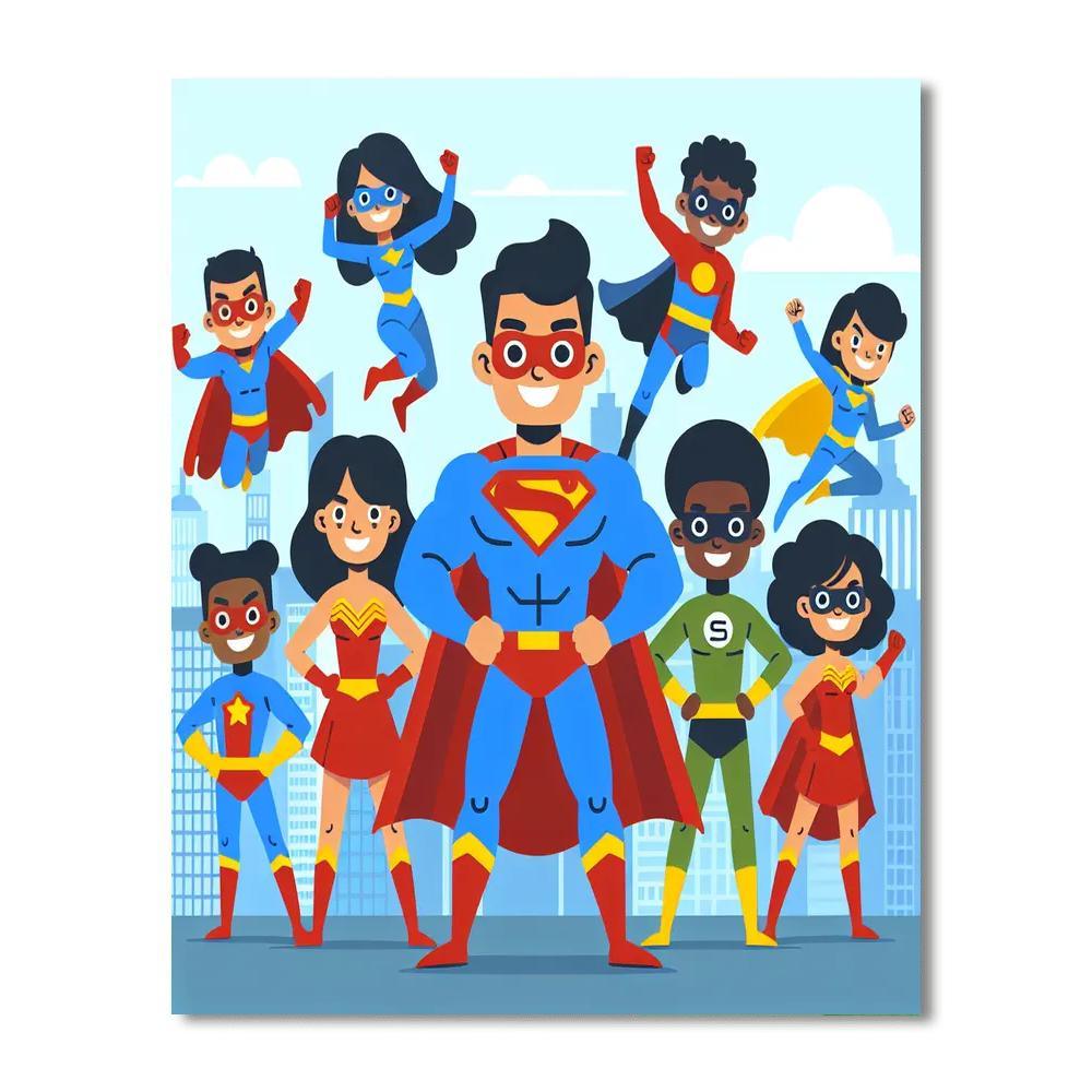 Superhero Dreams Paint By Numbers