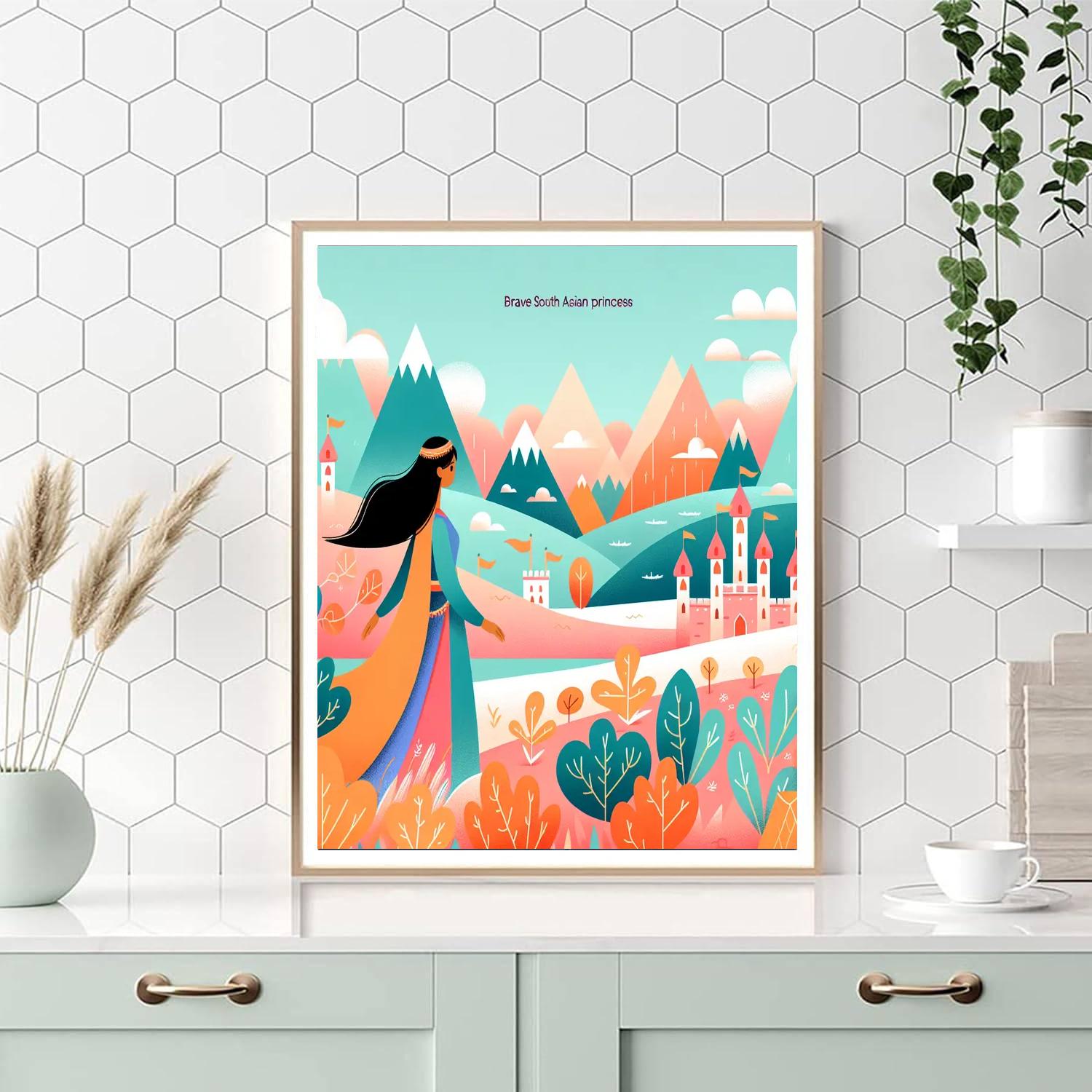 Fantasy Princess's Journey Painting Number Kit