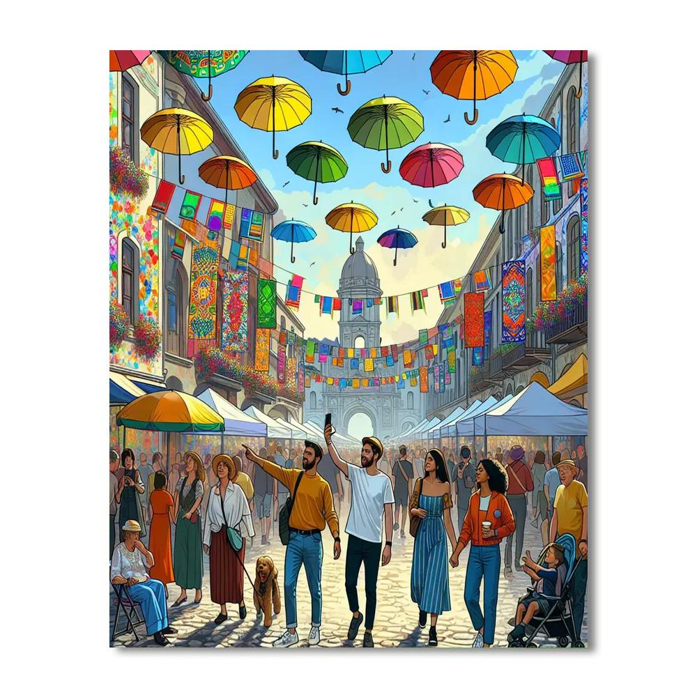 AgitÁgueda Art Festival - Águeda, Portugal Painting Number Kit