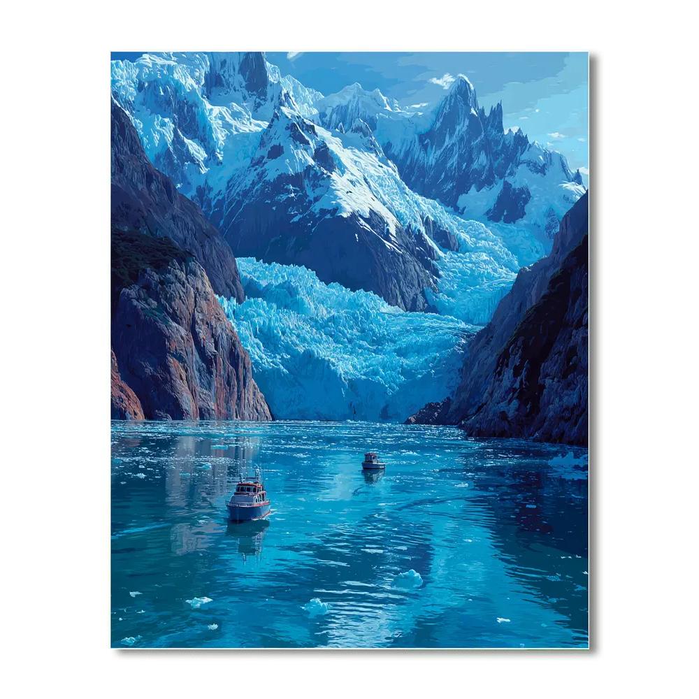 Patagonian Glacier Tours DIY Paint By Numbers