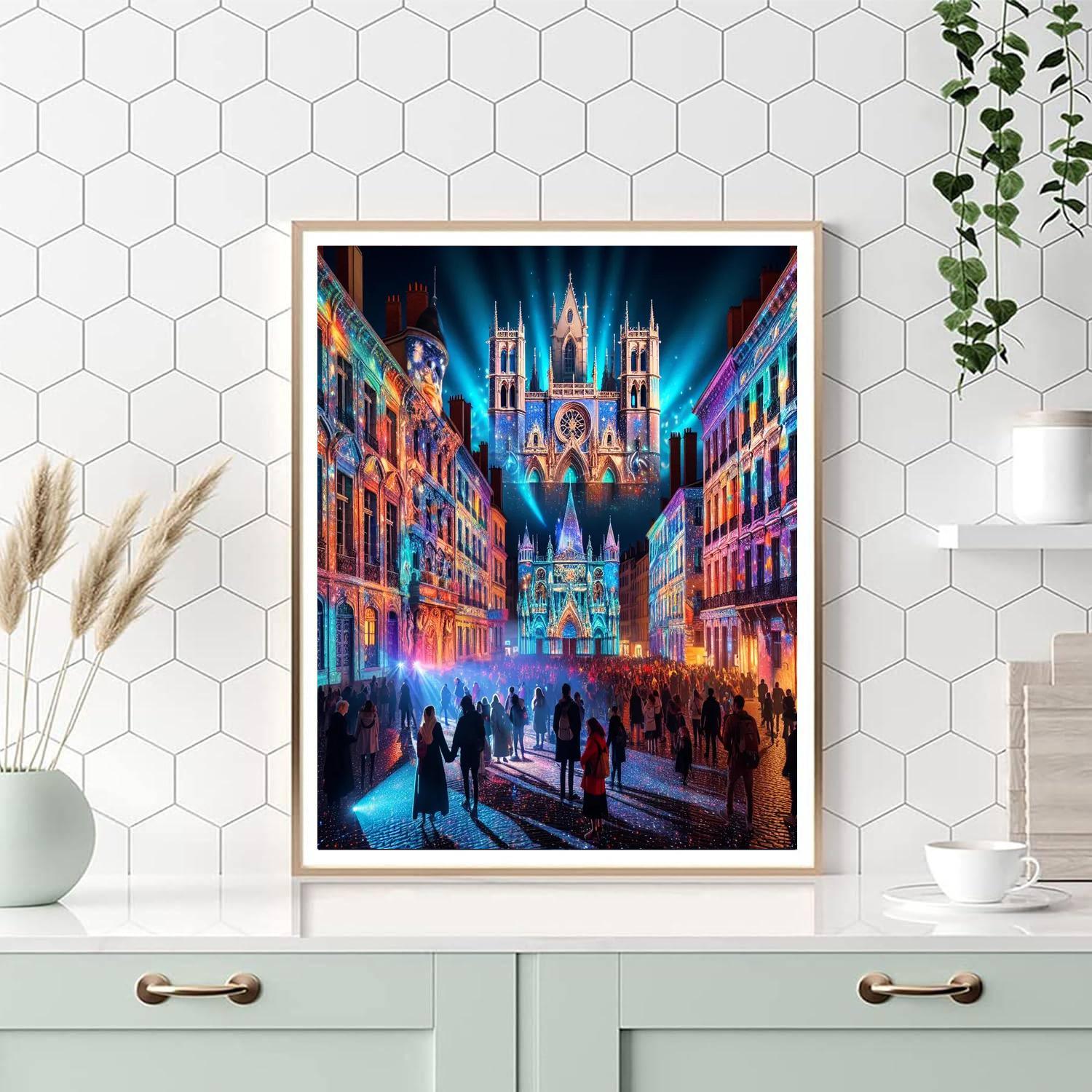 La Fête Des Lumières Paint By Numbers Art