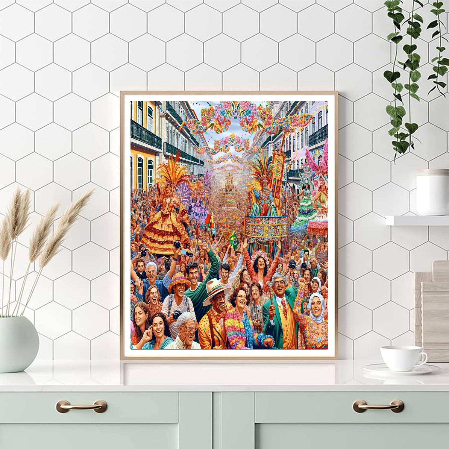 Lisbon Carnival DIY Paint By Numbers