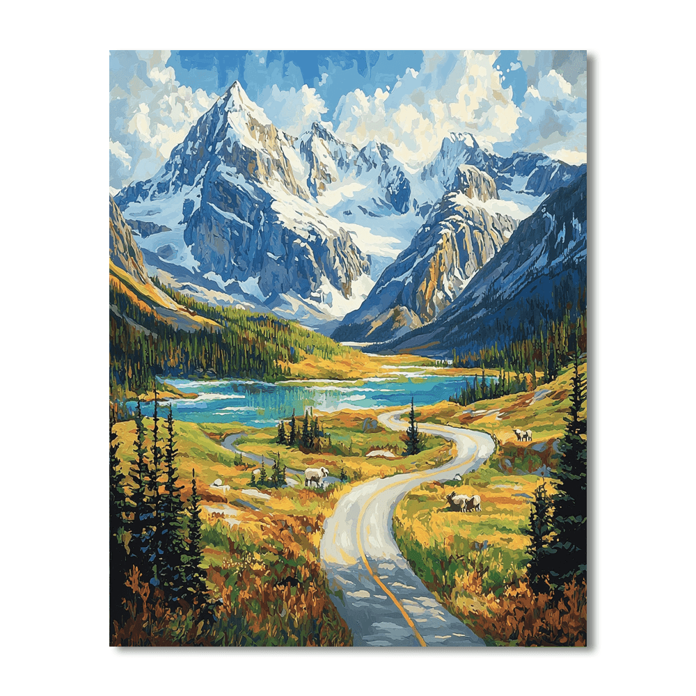 Icefields Parkway - Canada Numbered Painting Kits