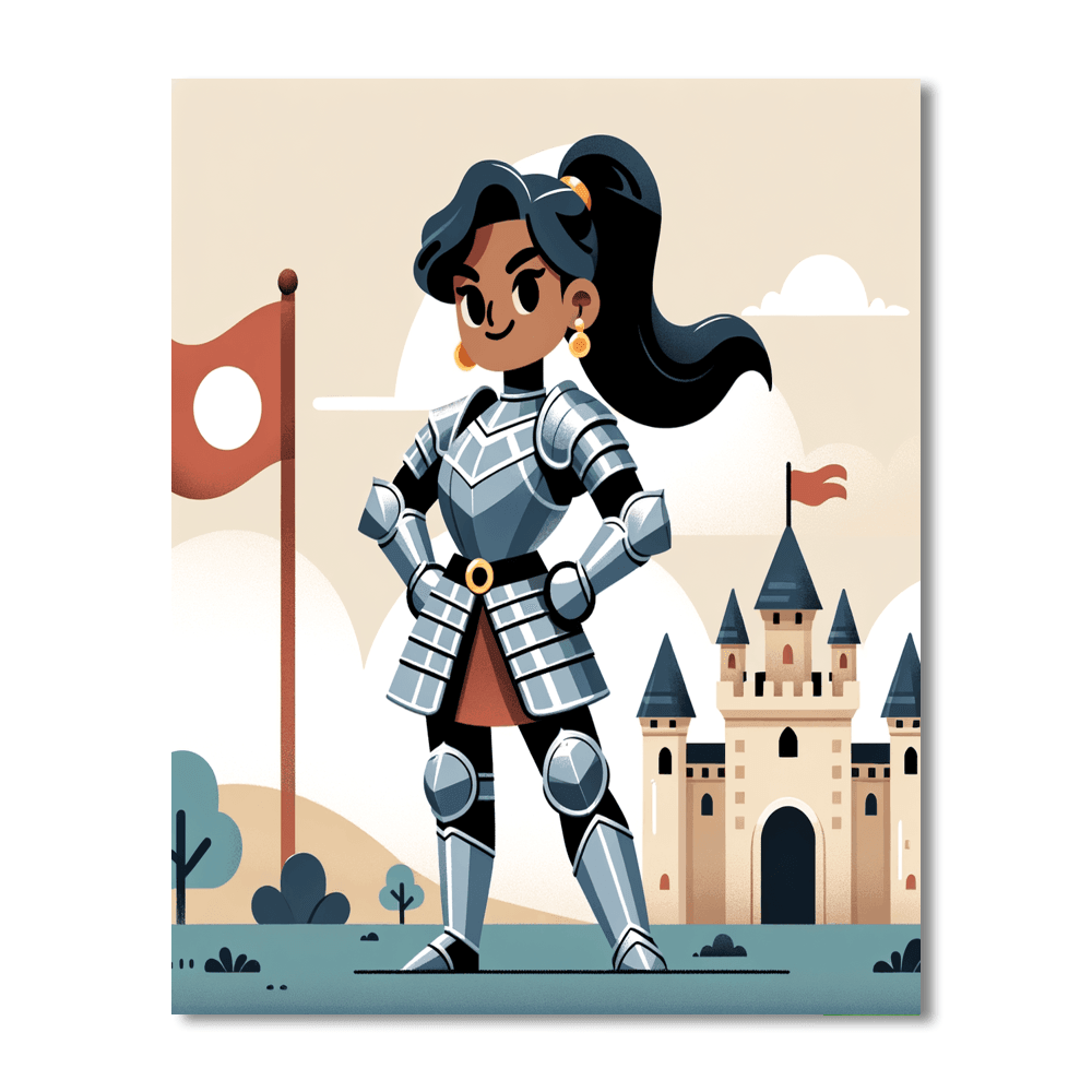 Knight's Castle Quest DIY Paint By Numbers