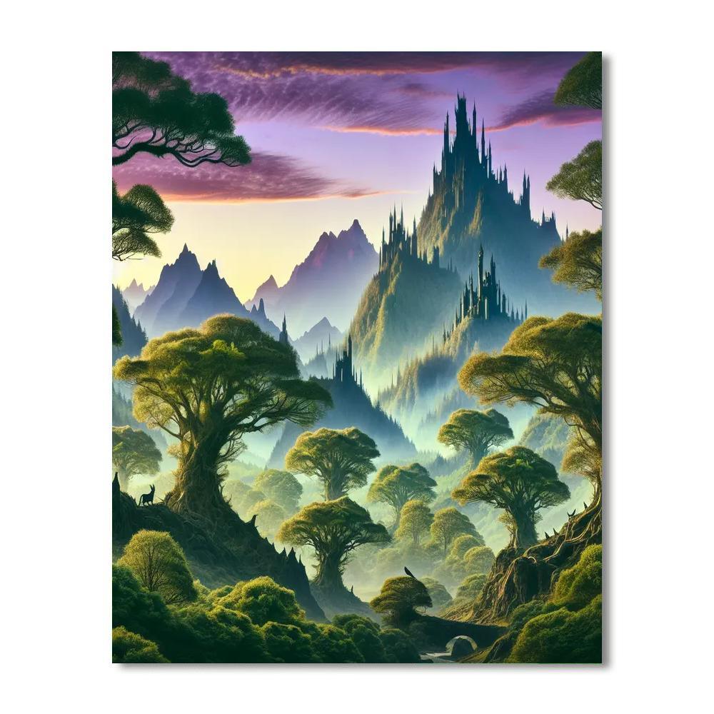 Fantasy Realm Voyage Number Painting