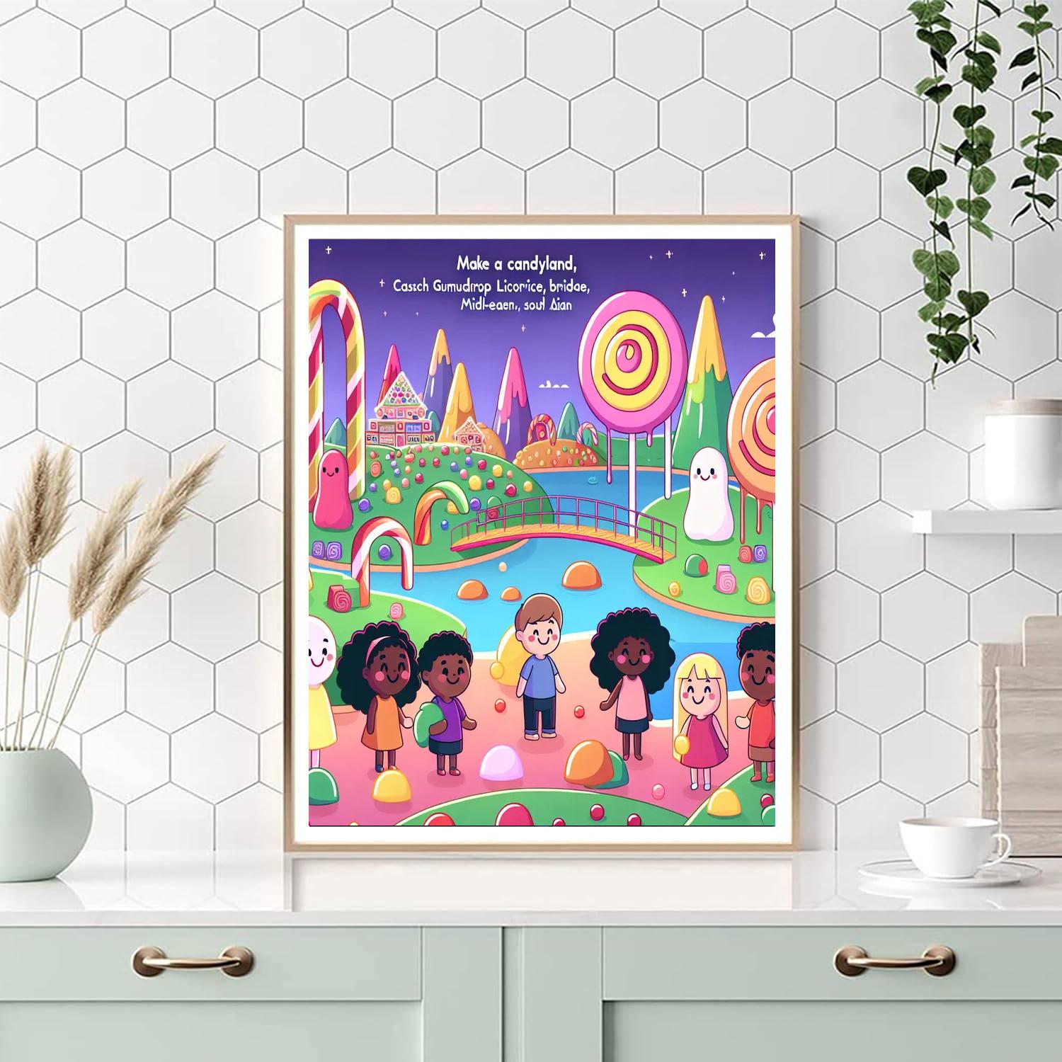 Magical Candyland Escape DIY Paint By Numbers