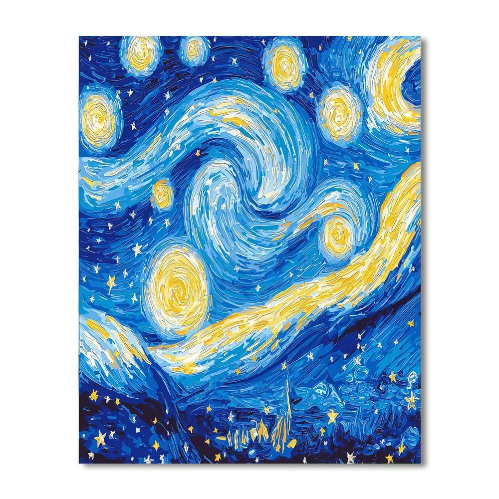 Vincent Van Gogh Inspired Van Gogh's Cosmic Wonders  DIY Paint By Numbers
