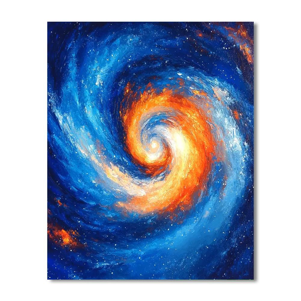 Michelangelo Inspired Celestial Vortex  DIY Paint By Numbers