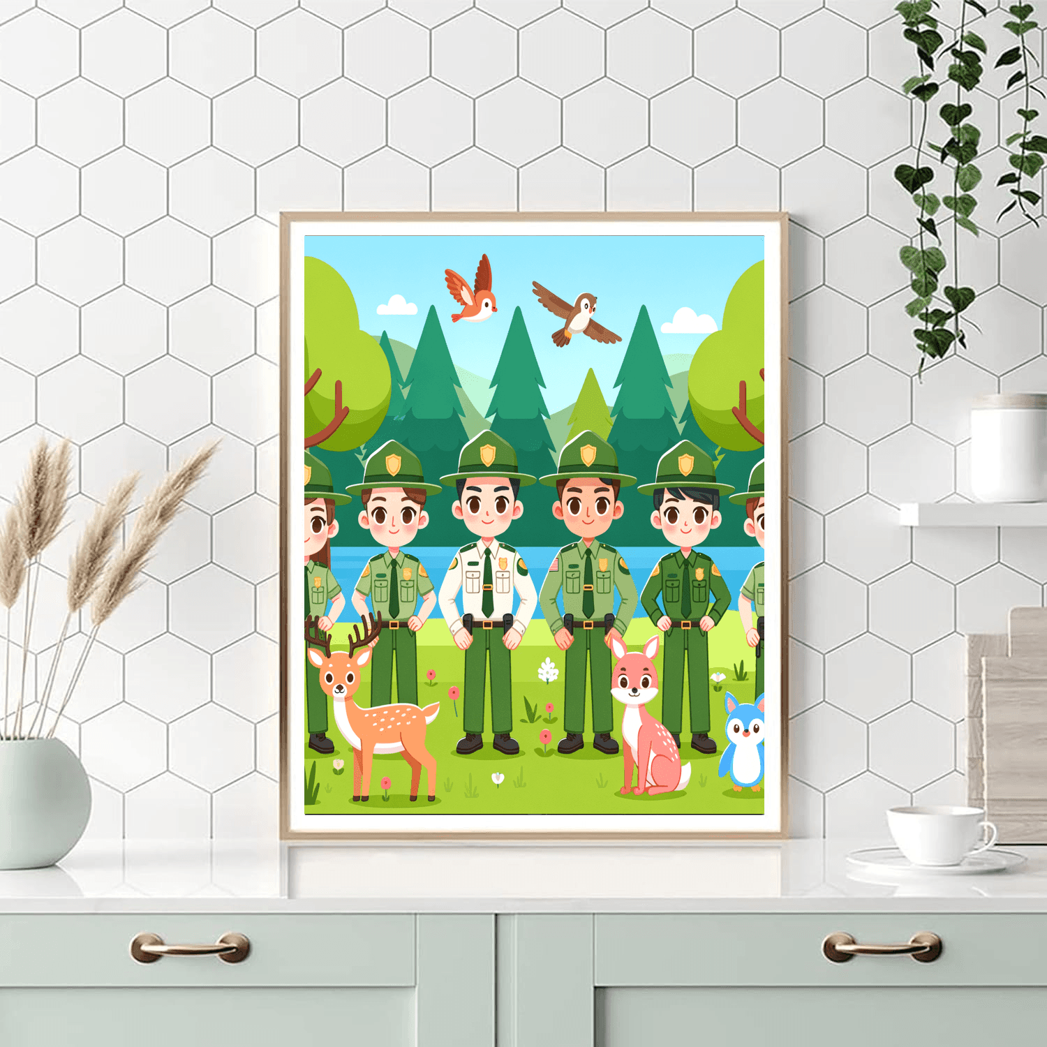 Forest Rangers On Duty Paint By Color