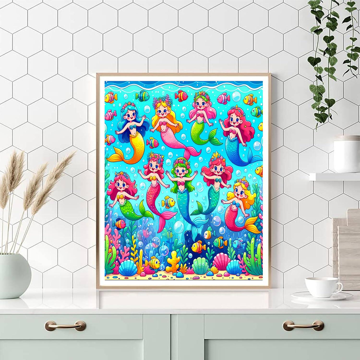 Ocean Adventure With Mermaids Paint By Number