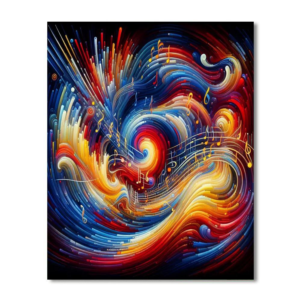 Energetic Music Vibes Painting Number Kit