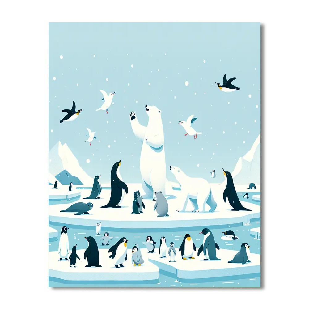Arctic Friends Adventure Numbered Painting Kits