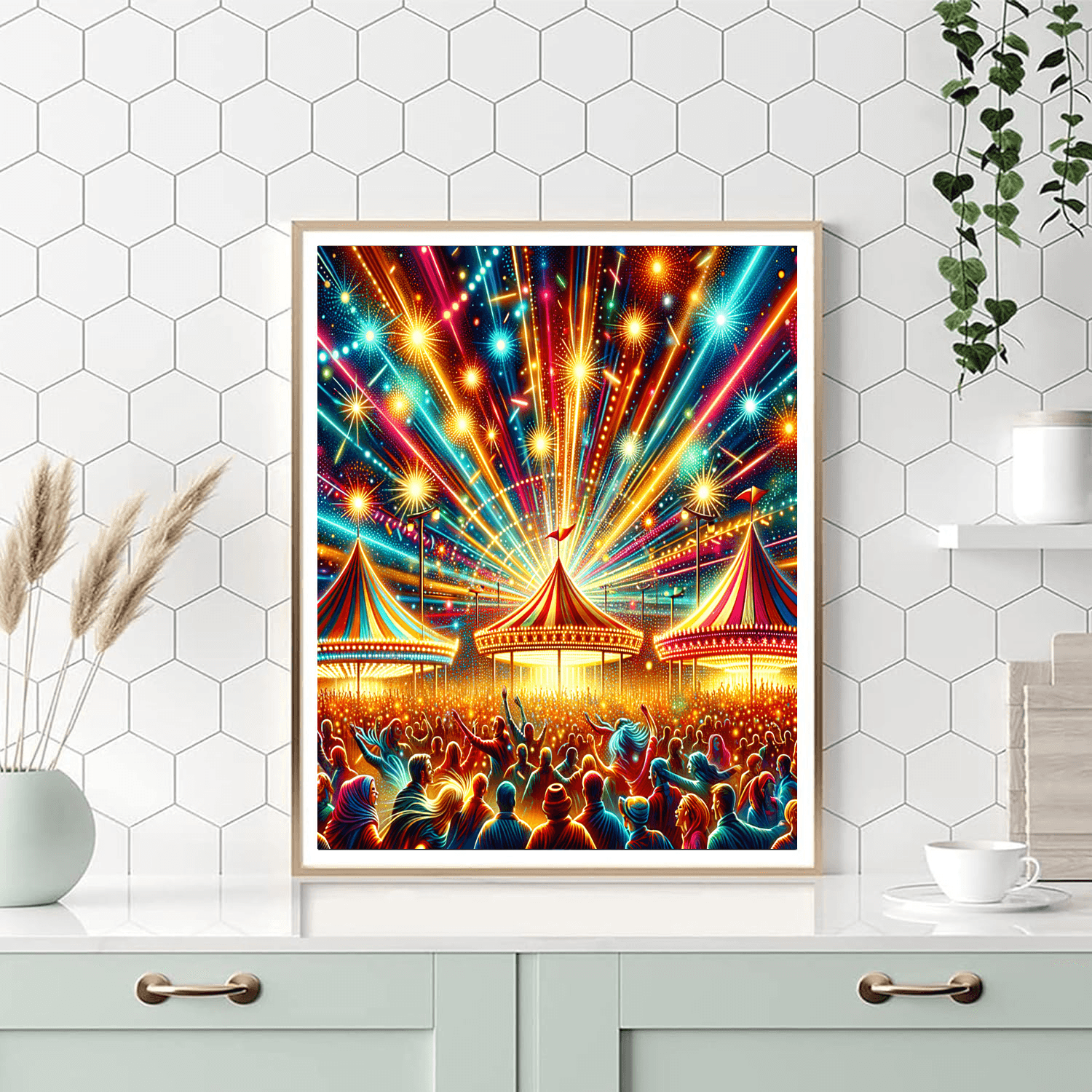 Energetic Carnival Celebration DIY Paint By Numbers