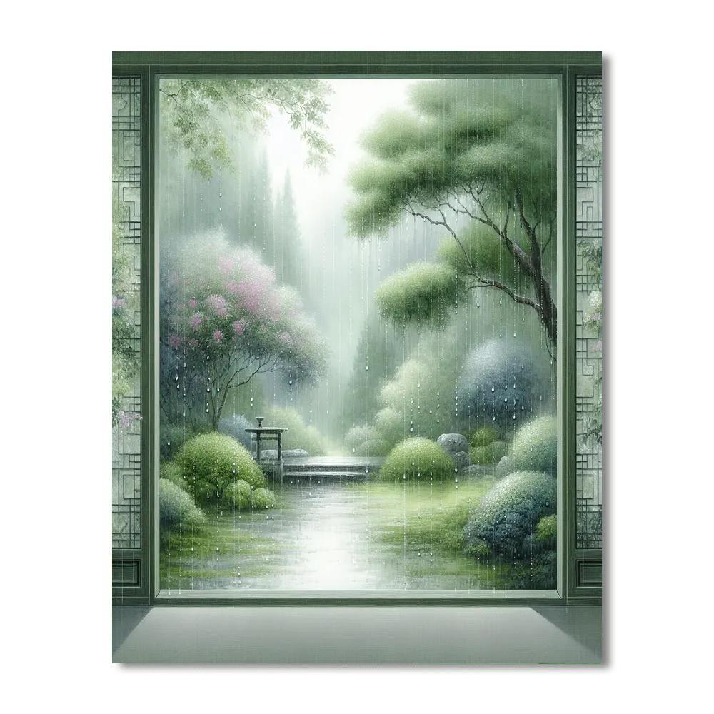 Rainy Day Serenity Painting By Numbers Kit