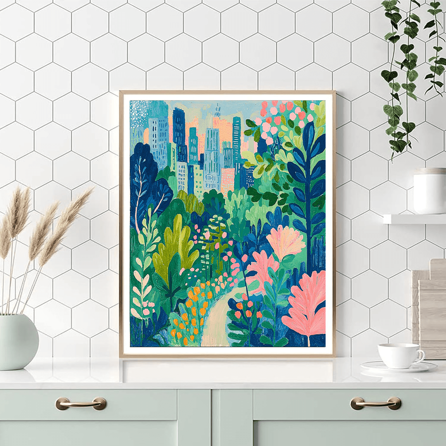 Henri Matisse Inspired Breezy Urban Jungle  Paint By Numbers Kits