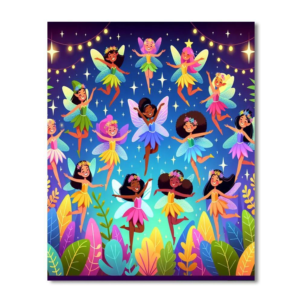 Enchanted Fairy Dance Paint By Color