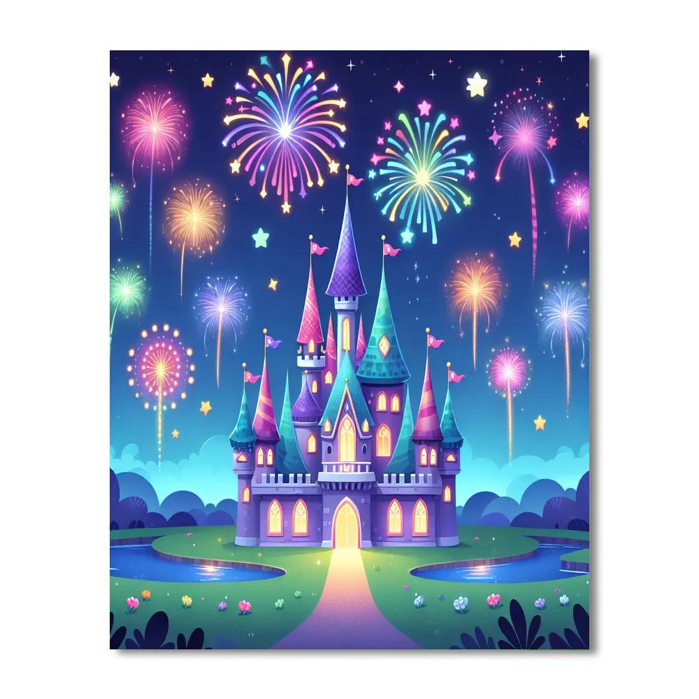 Fantasy Fireworks Painting Number Kit