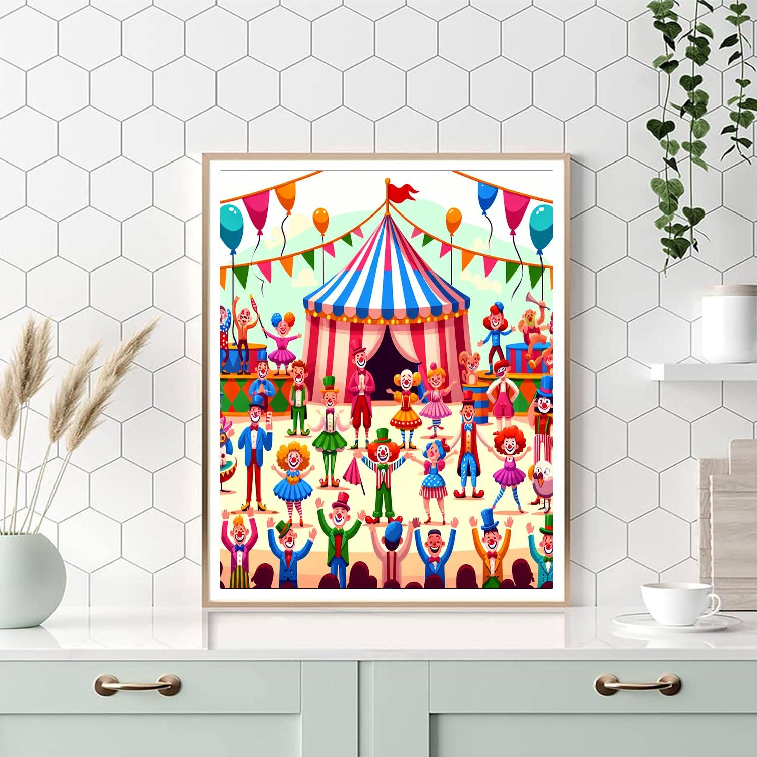 The Great Circus Extravaganza Painting By Numbers Kit