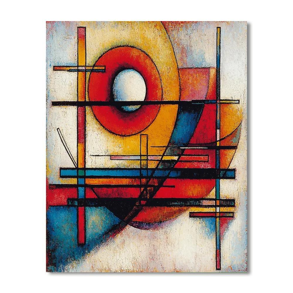 Wassily Kandinsky Inspired Dynamic Movement  Paint By Numbers