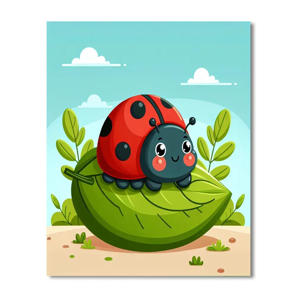 Little Ladybug Number Painting