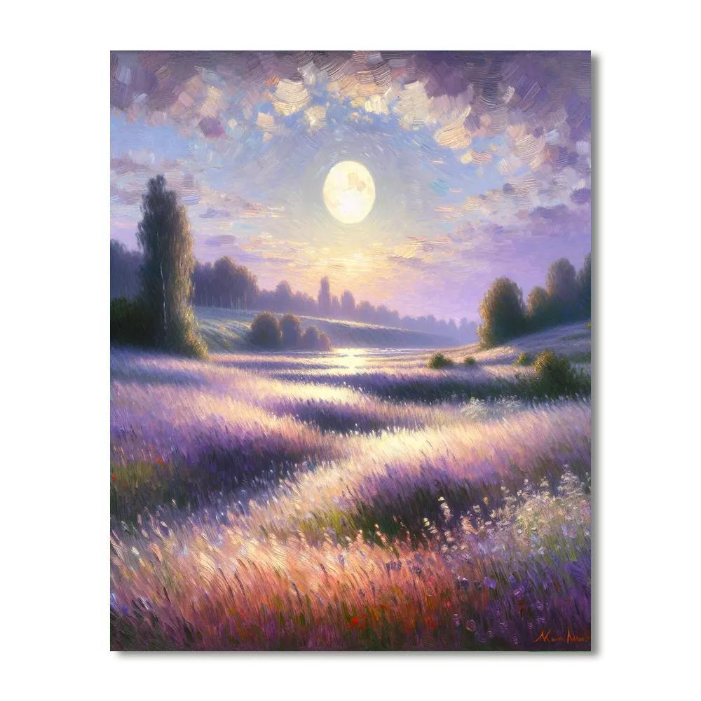 Moonlit Meadows Number Painting