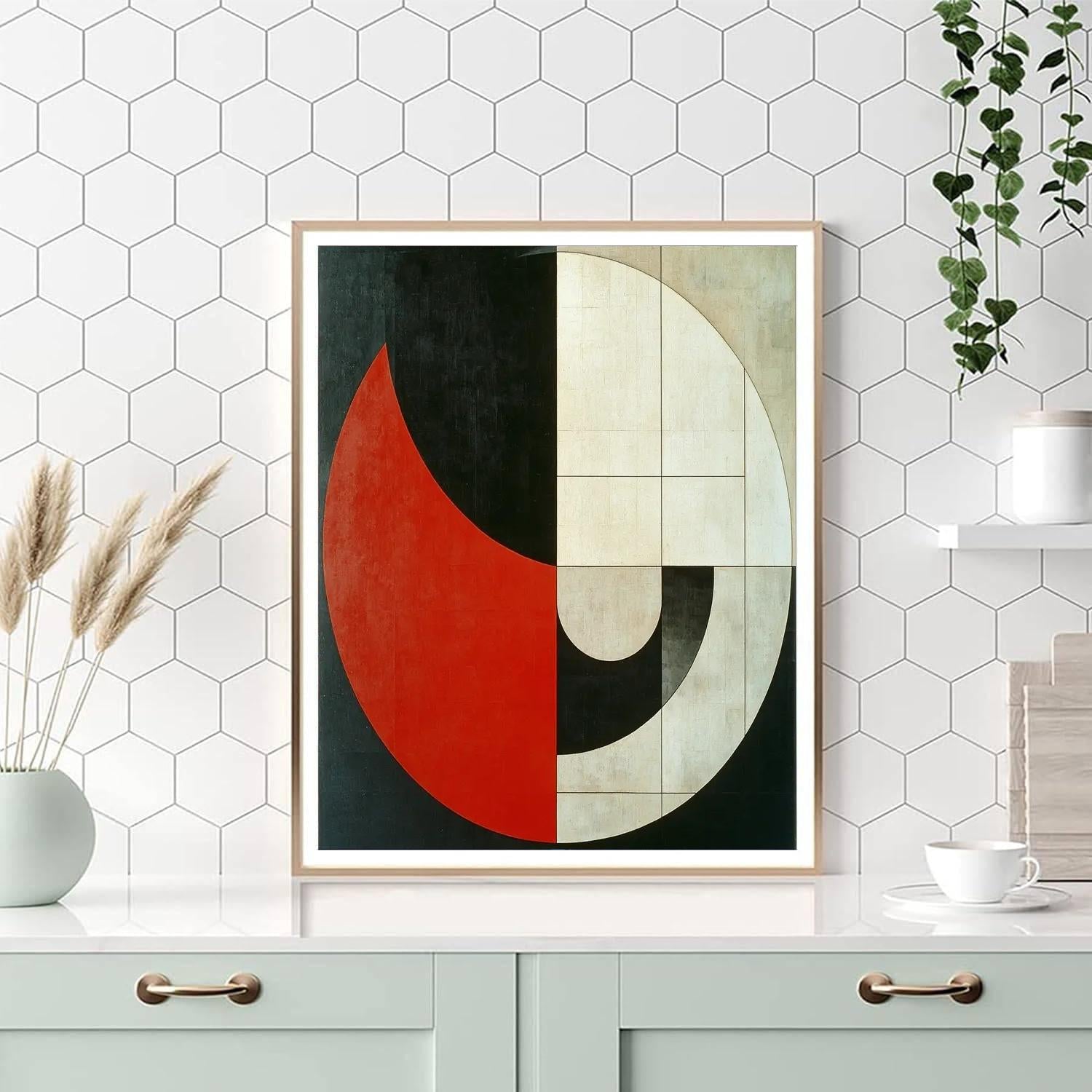 Kazimir Malevich Inspired Contemporary Abstraction  Painting Number Kit