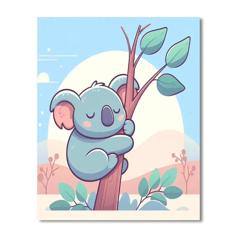 Cuddly Koala Dreamland Painting Number Kit