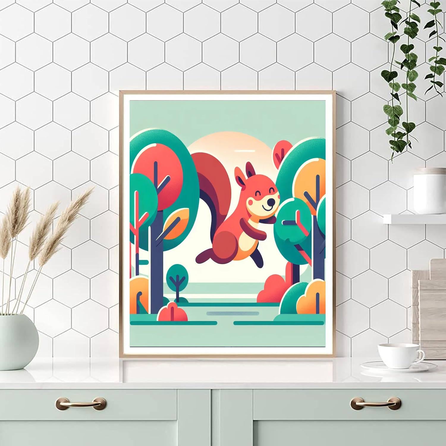 Soaring Squirrel Paint By Numbers Kits