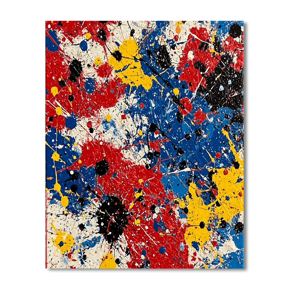 Jackson Pollock Inspired Abstract Expressions  Paint By Numbers Art