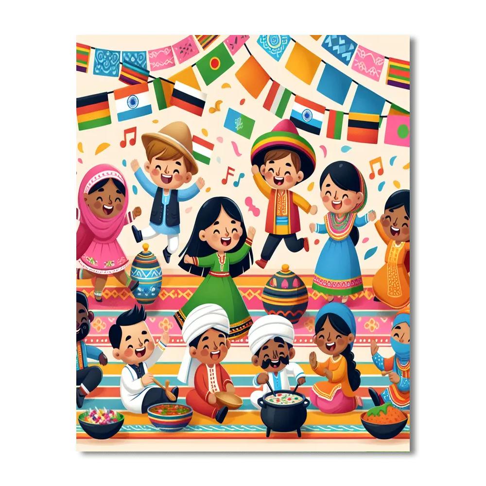 Festival Of Cultures Paint By Numbers