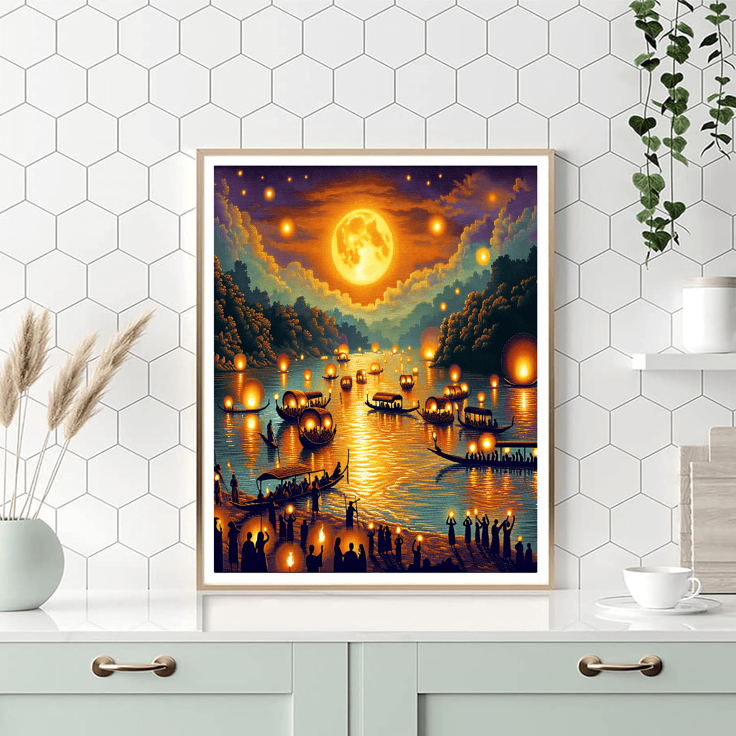 Naga Fireball Festival - Thailand Paint By Numbers Kits