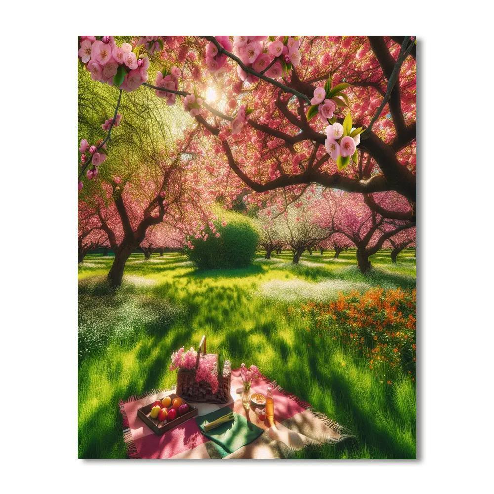 Joyous Spring Picnic Paint By Color