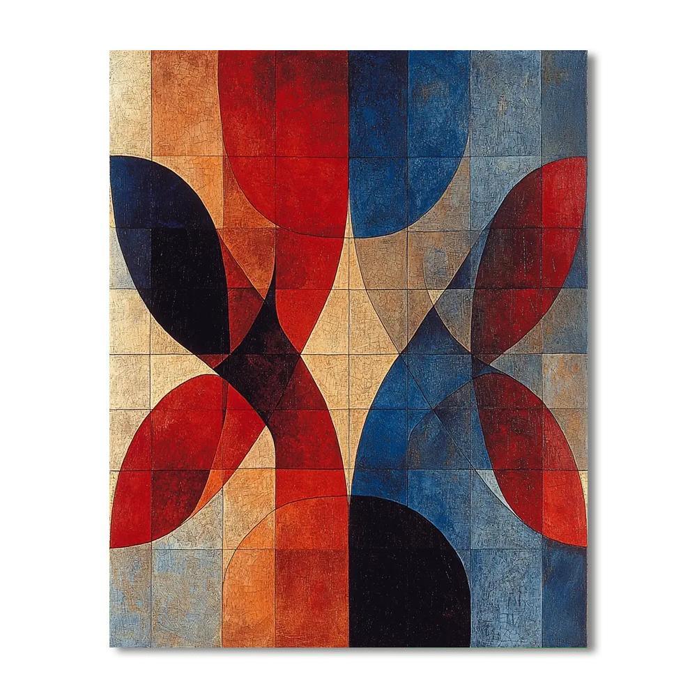 Paul Klee Inspired Harmonious Symphony Of Shapes  DIY Paint By Numbers
