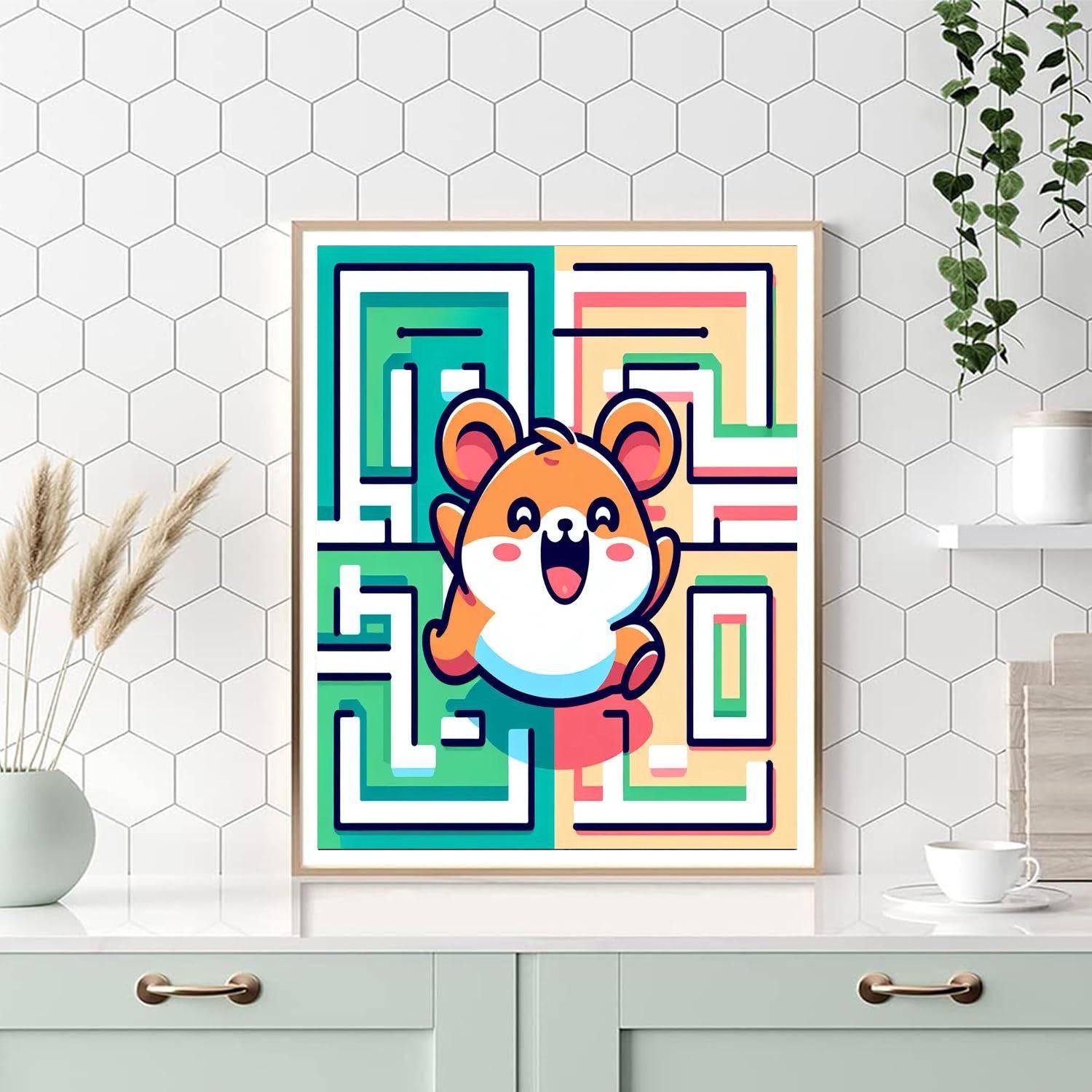 Happy Hamsters Paint By Numbers Art