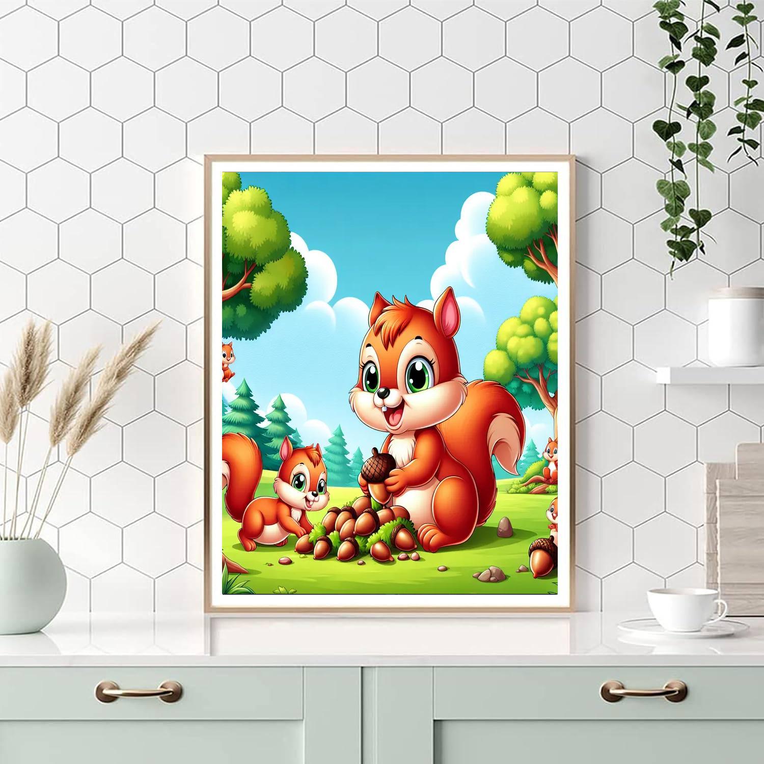 Silly Silly Squirrels Paint By Numbers Kits