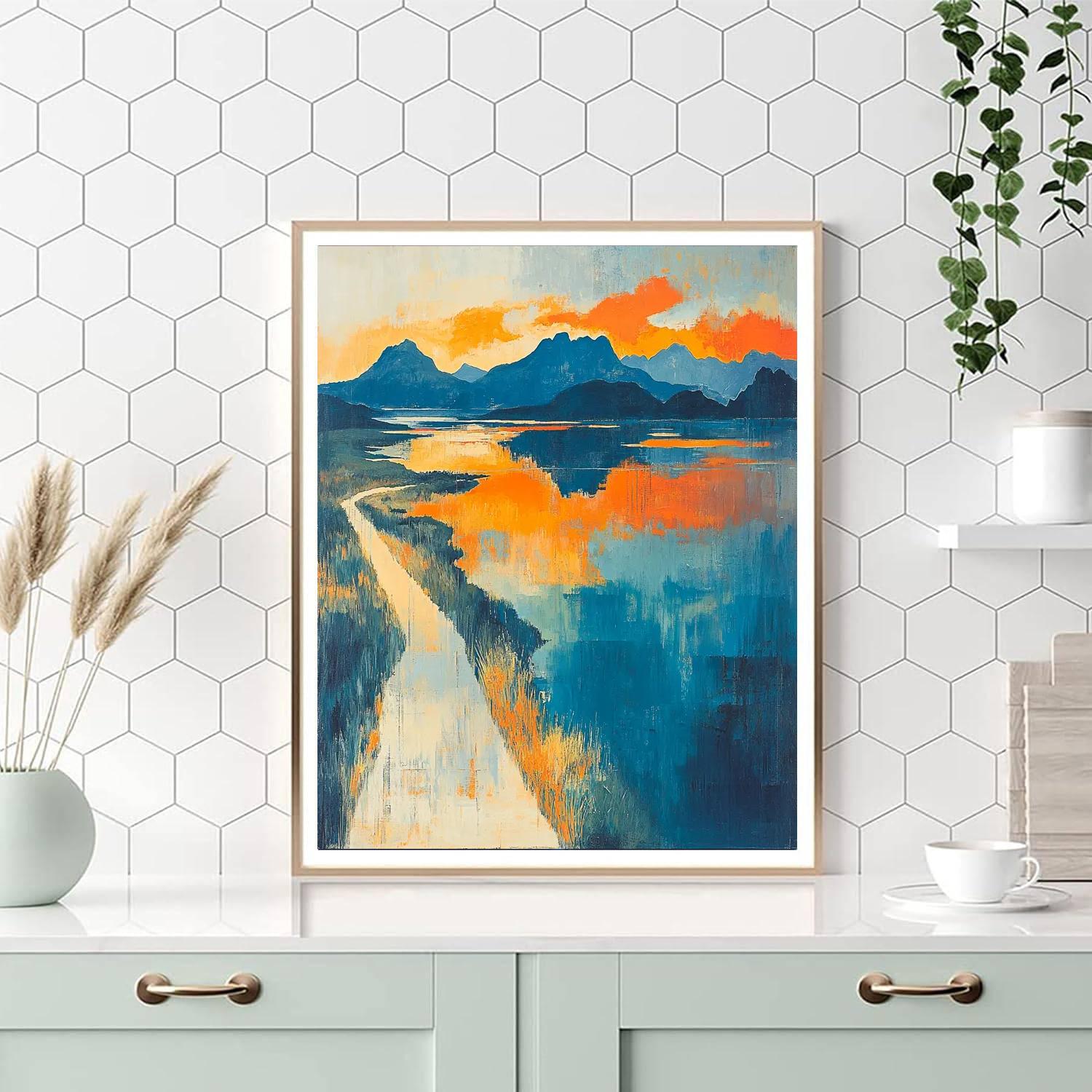 Paul Cézanne Inspired Surreal Horizons  Painting By Numbers Kit