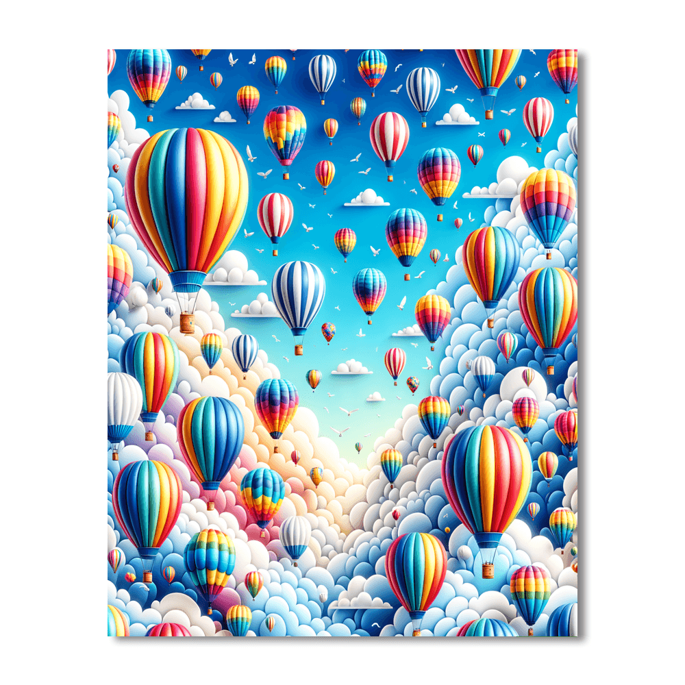 Adventures In The Sky DIY Paint By Numbers