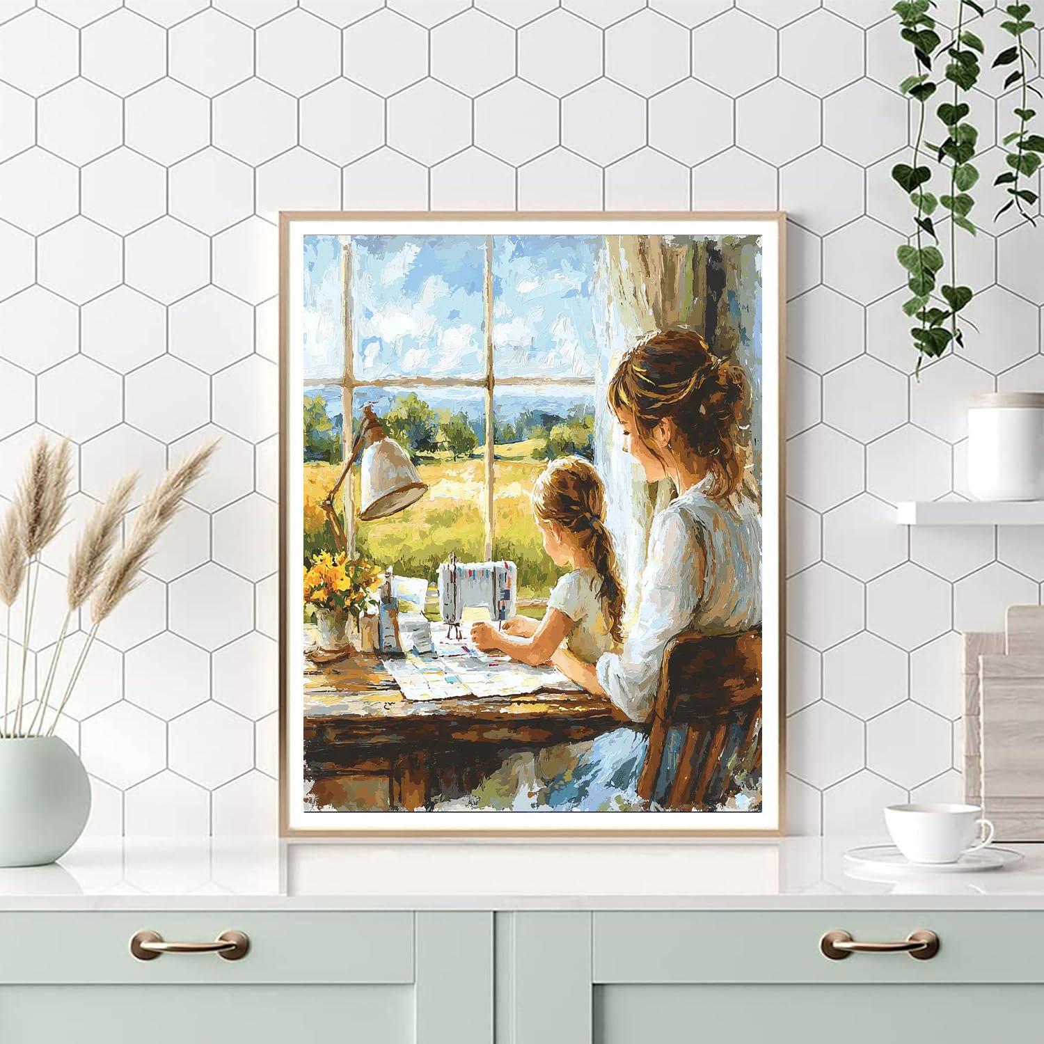 A Mother's Love In Stitches Paint By Numbers